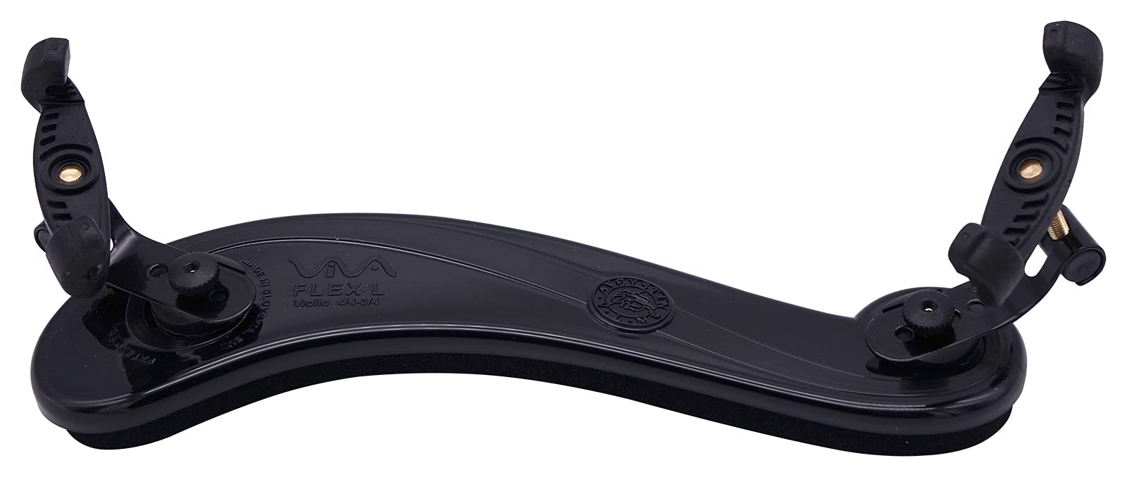 VIVA Flex Violin L shoulder rest 4/4-3/4 - black/transparent