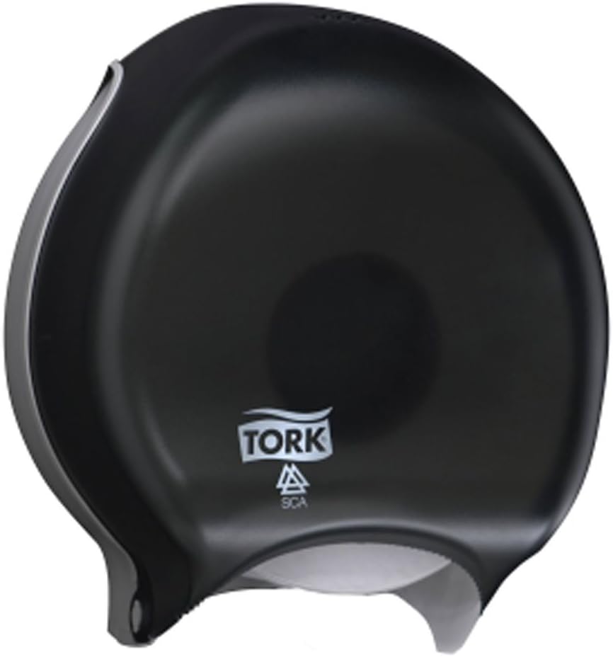 Tork 66TR Toilet Tissue Single Jumbo Roll Dispenser, Smoke, Toilet