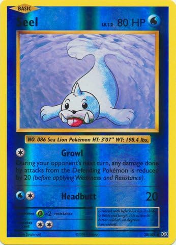 Pokemon - Seel (28/108) - XY Evolutions - Reverse Holo