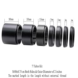 Starboosa Telescope M48-2 inches Extension Tube Kit