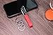 Mehr Key Chain - Leather Detachable Keychain, Valet Luxury Car Keyring Holder, Gift Idea Men Women KC8, Red