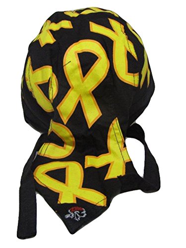 Support our Troops Yellow Ribbon Military Do Rag Doo Rag Skull Cap Head Wrap