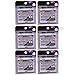 (6 Pack) ARDELL Professional Double Individuals Knot-Free Double Flares - Medium Black