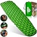 Outdoorsman Lab Inflatable Sleeping Pad - Ultralight, Compact Inflating Pads - Portable Bed Mat for Travel, Hiking, Backpacking - Folding Air Mattress for Sleep Bag, Camping Accessories (Green) primary