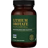 Global Healing Center - Lithium Orotate 10mg - Non-GMO, Gluten Free, Vegan Friendly Brain Health Lithium Supplement for Supporting Mood, Function, and Clarity (60 Capsules)