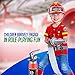 WolVol Firefighter Hat with Lights and Sirens - Well-Made Plastic Costume Hat with Badge & Extinguisher - Aids Kinesthetic Learning & Development for Boys & Girls