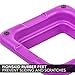 The Step Original Health Club Aerobic Step Riser, Violet, Pair (91123)