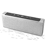 ARCHEER Portable Bluetooth Waterproof Wireless Speaker with Dual 5W Driver, Built-in MIC, 10hours Playtime, Splashproof Shockproof Dustproof for iPhone 7, 6s Plus,6s,Samsung,Tablets and More (Gray)