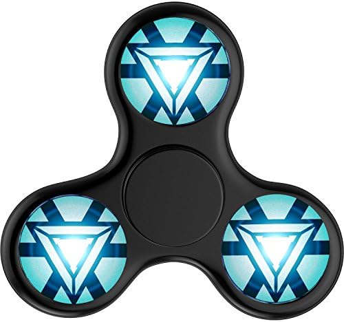 GGGfight-For Iron Man Logo Fidget Spinner High Speed Bearing ADHD Focus Anxiety Relief Toys for Children and Adults-black