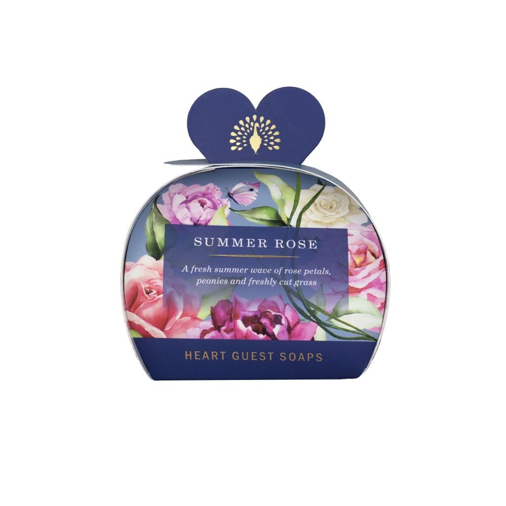 The English Soap Company, Luxury Packed Guest Soaps, Summer Rose, 3x20g