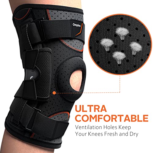 Omples Hinged Knee Brace for Knee Pain Knee Braces for Meniscus Tear