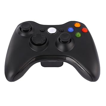 Demiawaking Neue Schwarz 2,4GHz Wireless Game Kontroller Joypad für Xbox 360 (Schwarz)