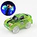 [3-pack] Race Car Track Set w/ 5 LED Lights | Independent & Track Play | Replacement GREEN + POLICE + RED Toy Racing light-up Cars | Track Accessories