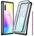 Temdan Samsung Galaxy Note 10 Case, Built in Screen Protector Full Body Protect Case,Heavy Duty Dropproof Shockproof Case for Samsung Galaxy Note 10 (Fingerprint Unlock with Fingerprint Film)