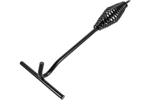 Milisten Wood Cook Stove Lid Lifter 26Cm Cast Iron Hook for Outdoor Oven Use and Camping Kitchen Accessories