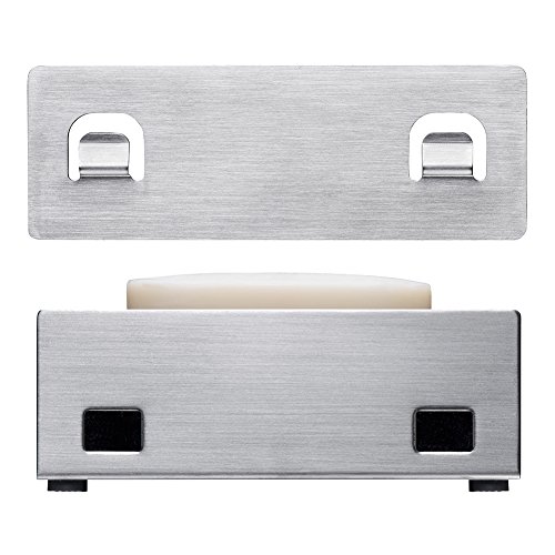 image for LuckIn  Self Adhesive Soap Dish Stainless steel Soap Holder Wall Mount