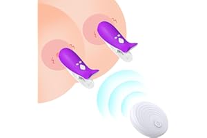 Vibrating Nipple Clamps Pinch,Electric Nipple Clamps,Breast Clips Electric Nipple Stimulator with 10 Prowerful Vibration Mode