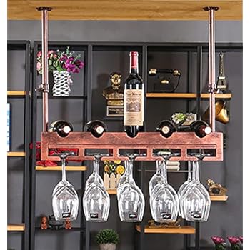 Amazon.com: Ceiling Wine Racks Adjustable Height Wall ...