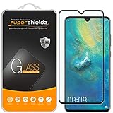 (2 Pack) Supershieldz for Huawei (Mate 20) Tempered Glass Screen Protector, (Full Screen Coverage) Anti Scratch, Bubble Free (Black)
