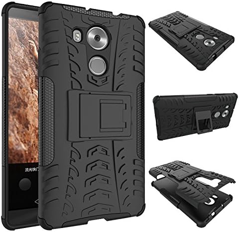 for Mate8 Case, Hard PC+Soft TPU Shockproof Tough Dual Layer Cover Shell for 6.0" Huawei Mate 8, Black