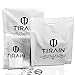 Tirain Women Knitted Flat Button Down Crochet Leg Warmers with Lace Trim FBA
