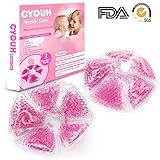Breast Pads Decrease Engorgement Nursing Pads Encourage Let-Down Breast Ice Pack Hot/Cold Use for Nursing Mothers to Increase Milk Production Suitable for All Breast Pump by CYOUH-1 Pair