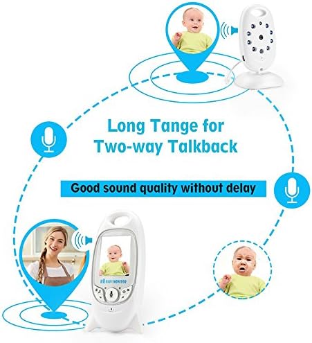 BW New 2.0 inch Wireless Digital Baby Monitor Camera Audio Video Security Baby Monitor with 8 LED Night Vision, 2 Way Talk - Image 5