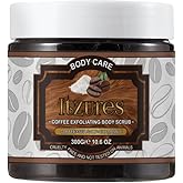 Itzures Coffee Arabica Exfoliating Body Scrub with Sea Salt+Chamomile for Face Body Scrubber & Face Cleanser Fight Skin Care Appearance Cellulite Fine Line Stretch Mark 100% Natural 300g