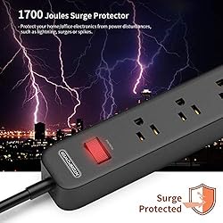 Power Strip Surge Protector 15 ft Cord, NTONPOWER