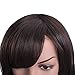 MelodySusie Long Big Curly Wig for Women, 31 inches Hair Replacements Wig with Bang, Synthetic Fiber, Natural as Human Hair, for Halloween Daily Party Cosplay Costume, Wig Cap Included, Dark Brown