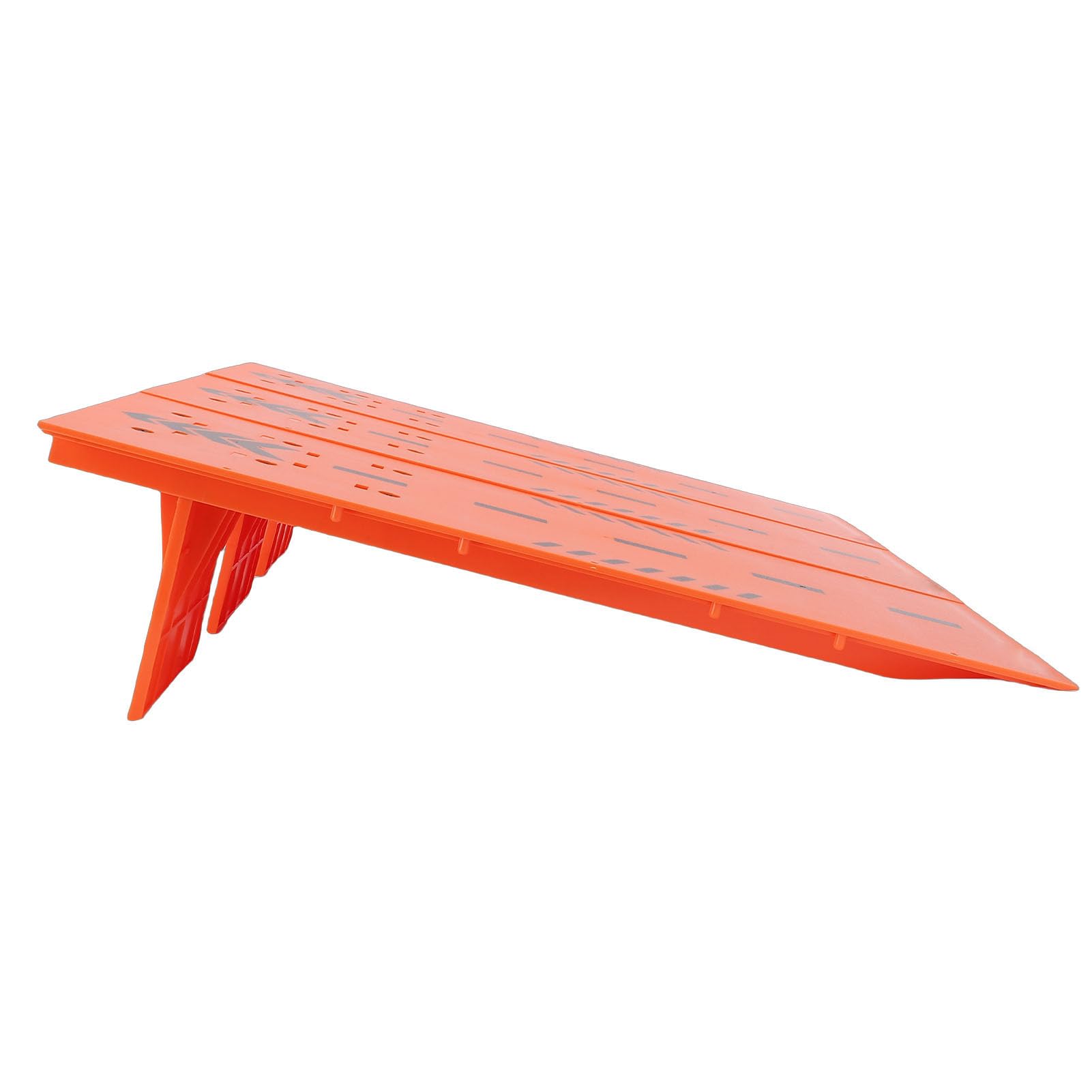 Drfeify RC Car Jump Ramp, Foldable Stunt Playset for Easy Storage, ABS Material for Exciting RC Car Experience (Orange)