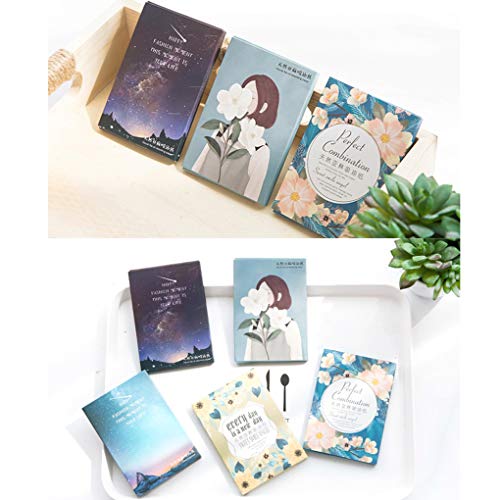Tralntion 50PCS/Set Portable Facial Absorbent Paper Oil Control Wipes Absorbing Sheet Oily Face Cleansing Matting Tissue,color 10,10 * 7cm - Thumbnail 2