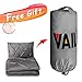 Vailge 3 Piece Pinch Pleated Duvet Cover with Zipper Closure, 100% 120gsm Microfiber Pintuck Duvet Cover, Luxurious Pintuck Decorative(Grey,Queen)