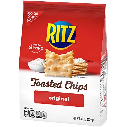 RITZ TOASTED CHIPS ORIGINAL CRACKERS, PARTY SNACKS, 8.1 OZ
