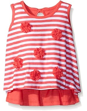 Baby Girls' Sleeveless Swing Top with Rosettes