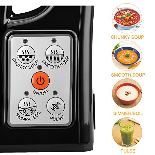 image for Hometech HS-03G 800W Jug Stainless Steel Electric Soup Maker Machine S