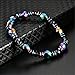 KaiKBax Colorful Hematite Chain Bracelet Unisex Magnet Health Care Hand-Woven Hand String Weight Loss Bracelet