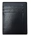 Aonal Mens Slim RFID Blocking Front Pocket Card Wallet Crosshatch Black