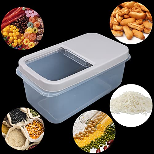 White Large Food Storage Container 20 Lb(11 L) Extra Large Airtight Plastic Storage Container