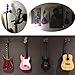Guitar Ukulele Bass Mandolin Banjo Wall Mounts Hangers Black (set of 4)