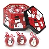 Black & Red Snowman Ornaments