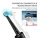 KIPOZI Rotary Electric Toothbrush for Adults,Rechargeable USB toothbrush Built-in 2 Minutes Smart Timer,Portable Spin Toothbrush with 2 Round Heads, 3 Modes,Waterproof,KI-2205
