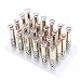 Anself 12 Colors 24pcs Leopard Print Lipsticks Moisturizing Lip Balms Set Waterproof Long Lasting