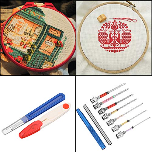 3 Embroidery+Scissors+Threader+Thimble+Supplies