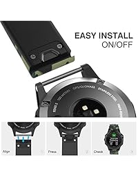 MoKo Garmin Fenix 5 ajuste rápido 22 correa de reloj, silicona suave correa de correa de reloj de reemplazo para Garmin Fenix 5 Forerunner 935 reloj inteligente, ajustable 5.31" 8.85", (no ajuste Fenix 5 x 5s)