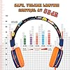Baseman-Kids-Headphones-with-Microphone-Wired-On-Ear-Headsets-with-Safe-Volume-Limited-85-dB-Foldable-and-Adjustable-Headphones-with-a-35mm-Jack-Cord-for-ChildrenSchoolCellphoneTablet-Orange BASEMAN Kids Headphones with Microphone, Cute Football Design Wired On-Ear Children Headphones with Volume Limit…