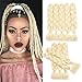 Alissa Jumbo Braiding Hair Extensions High Temperature Kanekalon Synthetic Ombre Twist Hair Multiple Tone Colored Jumbo Braiding Hair (24'', 613#)