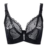Freahap Lace Pocket Bra for Silicone Breastforms Crossdress Black 42D