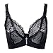 Freahap Lace Pocket Bra for Silicone Breastforms Crossdress Black 42D