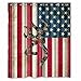 Browning Deer Camo American Flag Printed 150x180 cm Waterproof Polyester Fabric Shower Curtain